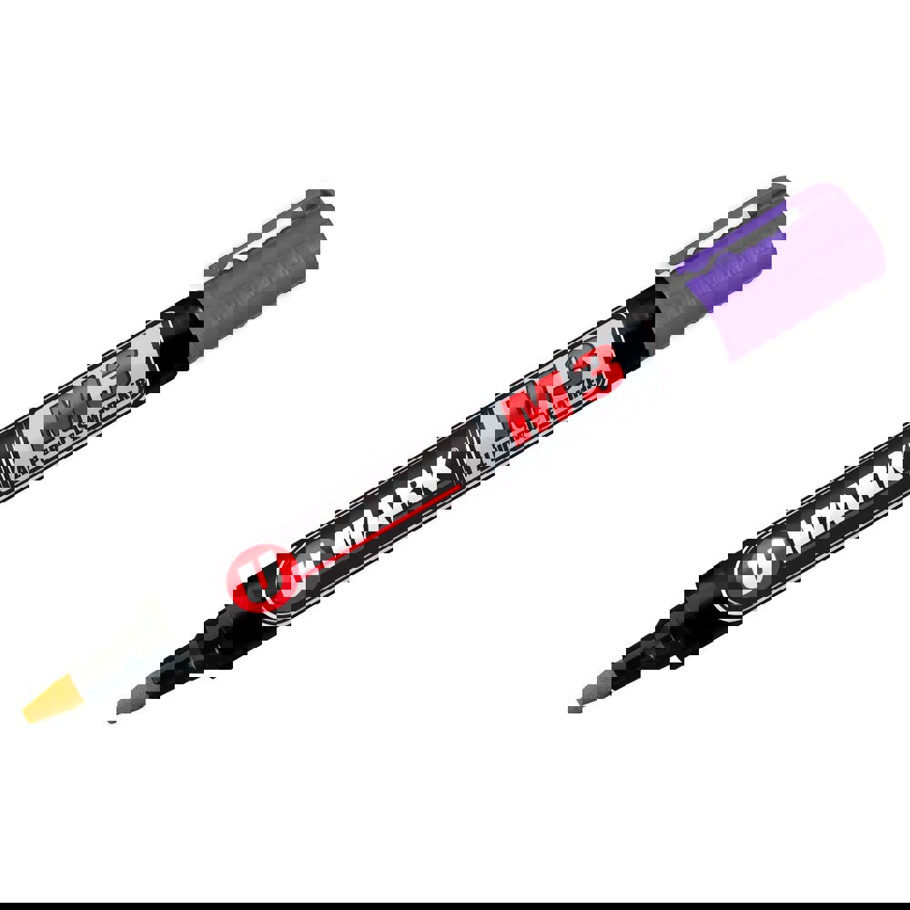 Markers & Paintsticks; Marker Type: Ink Marker; Tip Shape: Bullet; Chisel; Color: Violet; Ink Type: Xylene-free; Alcohol Base; Tip Type: Reversible; Bullet; Chisel; For Use On: Wood; Glass; Corrugated Boxes; Wax Cartons; Plastic; Metal; Rubber; Textiles;